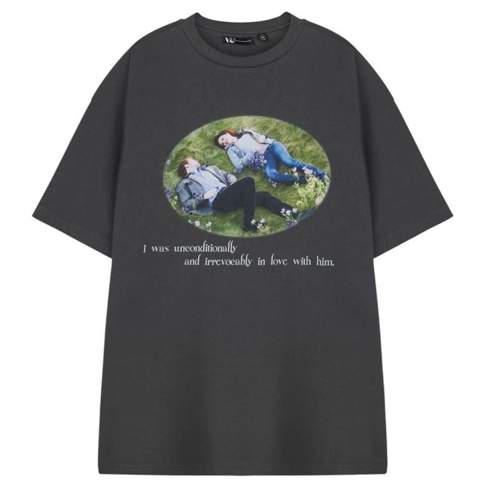 Twilight Womens/Ladies Unconditionally Short-Sleeved T-Shirt / Gray